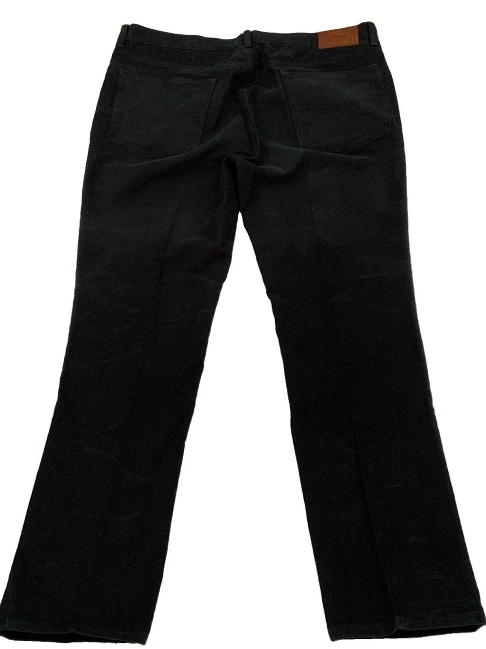 Polo Ralph Lauren Mens 38x32 Black Brushed Denim Jeans 100% Cotton City Preppy